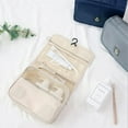 thumbnail image 1 of Twill Suspended Travel Toilet Bag Cosmetic Bag Large Capacity Oxford Cloth Hook Toilet Bag, 1 of 8