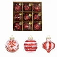 thumbnail image 2 of Xuniizn Christmas Ornaments 9Pcs Christmas Ball Ornaments with Strings, Shatterproof Plastic Christmas Bulbs, Hanging Decorations for Xmas Tree, Holiday, Wedding, Party, Gifts, Red, 2 of 3