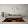 thumbnail image 3 of Ahgly Company Indoor Rectangle Patchwork Yellow Transitional Area Rugs, 8' x 10', 3 of 4
