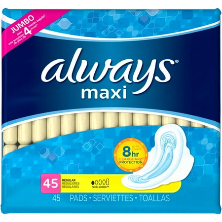 Always Maxi Regular Pads with Flexi-Wings, (Choose your Count ...