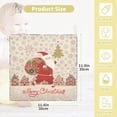 thumbnail image 2 of SKYSONIC Merry Christmas Baby Muslin Washcloths Face Towel, 3 PCS New Year Burp Cloths Cotton Wipes Infant Wash Cloth for Newborn Boys Girls 12"x12", 2 of 7
