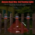 thumbnail image 6 of KingFurt 4 Pack Solar Powered Nocturnal Animal Repellers, Wildlife Repellers with Red LED Lights, 6 of 7