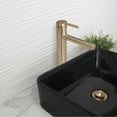 thumbnail image 6 of Stylish Single-Handle Brushed Gold Vessel Bathroom Faucet Height 11⅝" B-123G, 6 of 12