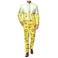 thumbnail image 3 of Zylarhe Men's Oktoberfest Printed Suit Set Trousers Tops Jacket Suit with Jacket, 3 of 5