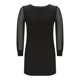 thumbnail image 5 of mfyjkho Vestidos de verano para mujer, Vestido de mujer con cuello redondo, malla, lunares y mangas largas en color liso Vestidos de fiesta para mujer xl, 5 of 7