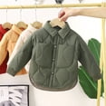 thumbnail image 5 of MXIEZI Toddlers Kids Baby Lapel Warm Cotton Jacket Button Snowsuit Outerwear for Boys Girls Winter Cotton Jacket Coats for 1-12 Years old, 5 of 9