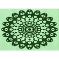 thumbnail image 1 of Ahgly Tapis Rectangulaire Lavable en Machine Intérieur Transitionnel Vert Pâle, 5 Pieds x 8 Pieds, 1 of 7
