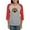 Heather/Red, variant on CafePress - Football Turkey Long Sleeve T Shirt - Womens Baseball Tee