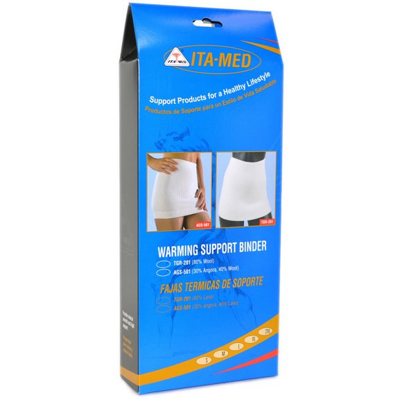 ITA-MED Wool Warming Support Binder Belt Brace, 2XL