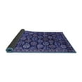 thumbnail image 2 of Ahgly Company Indoor Square Oriental Blue Industrial Area Rugs, 5' Square, 2 of 4
