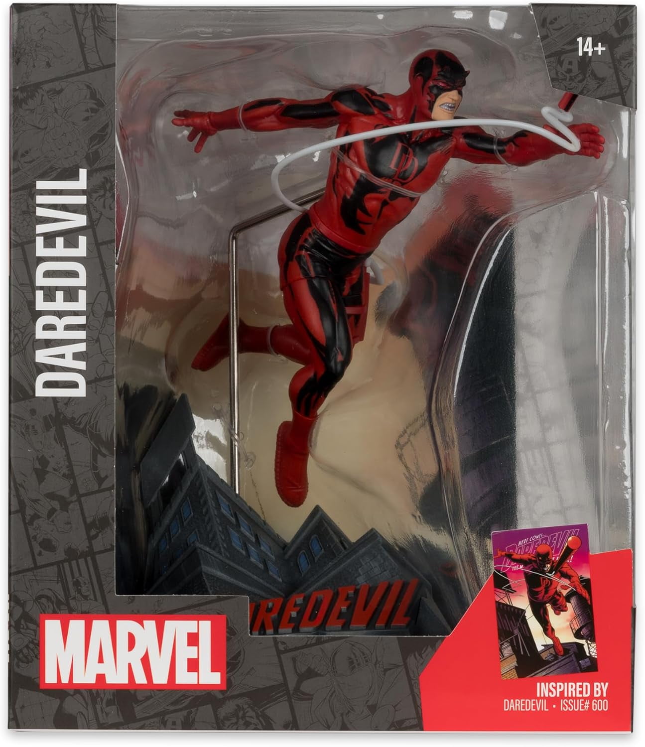 McFarlane Toys - Marvel Daredevil 1:10th Scale Daredevil #600.