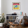 thumbnail image 4 of Art.com Blue Bird - Tulips Art Print by Robbin Rawlings, Brown Frame Wall Art, 29" x 29", 4 of 5