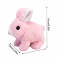 thumbnail image 1 of Linda mascota eléctrica de pelo largo de simulación, puede caminar y hablar, conejito de peluche de Pascua, interactivo juguete educativo para niños, regalos Fivean unisex, 1 of 2