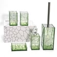 ZUDKSUY Acrylic Green Bathroom Accessories Sets 5 Pieces,Bathroom Soap