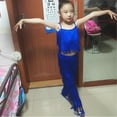 thumbnail image 3 of Kiijoy Girls 2 Piece Latin Ballroom Dance Outfits Tassel Camisole Fringe Pants Dancewear, 3 of 7