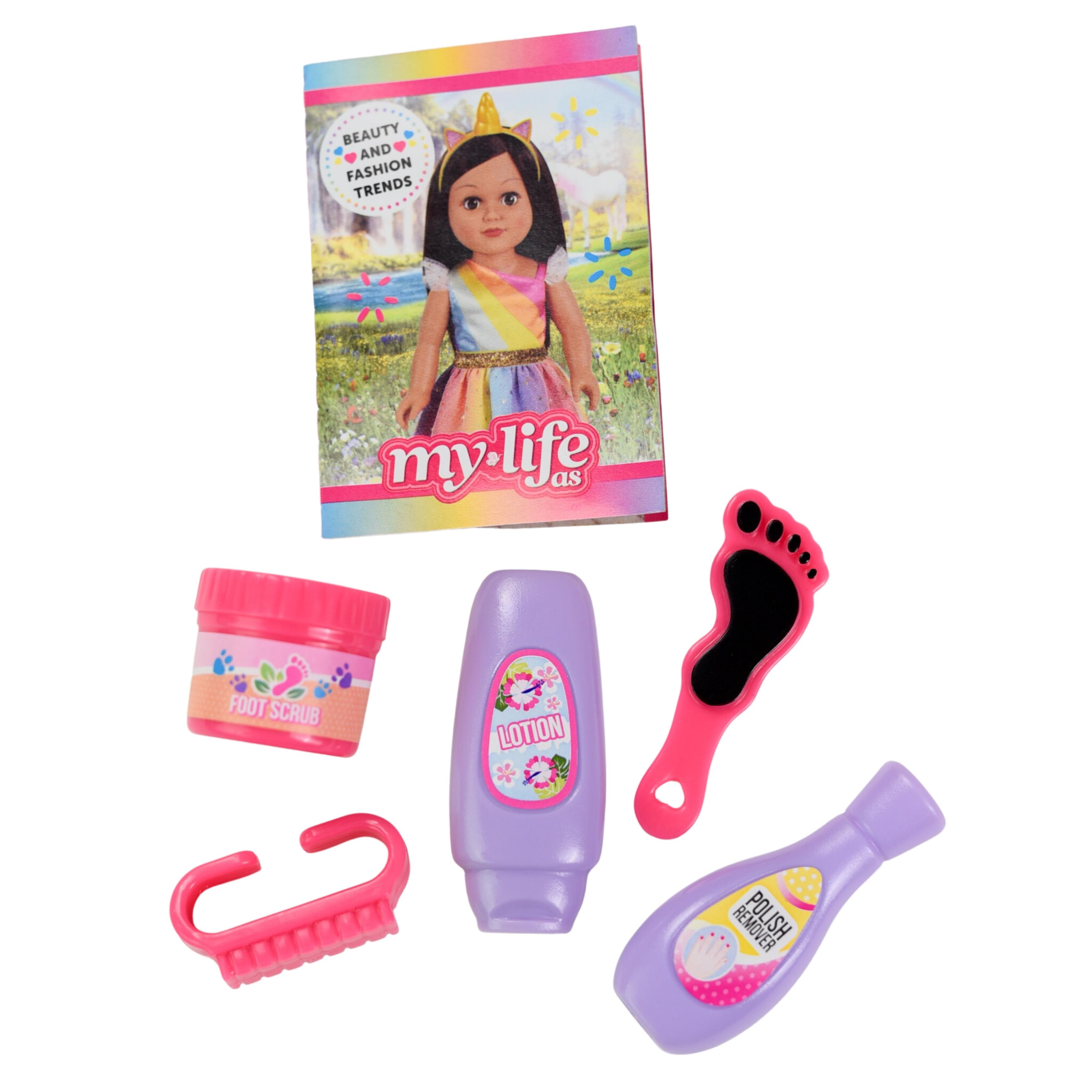 My Life As Spa Play Set for 18-inch Doll, 7 Pieces Included, Multicolor