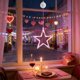 thumbnail image 4 of Lámpara De Cortina De Plástico Cortina de luces LED con forma de corazón y ventosas, 520 luces, ideal para San Valentín, fiestas, bodas, decoración colgante (rosa) JASKFLY, 4 of 8