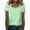 Mint Green, variant on Womens Summer Tops Casual Womens Shirts Summer Blouses Short Sleeve Tops for Women Cropped my items saved for later