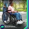 thumbnail image 2 of Medical Store Silla de Ruedas TODO TERRENO de Lujo Acero Resistente Con Eleva piernas Desmontables y Descansabrazos Abatibles, 2 of 7