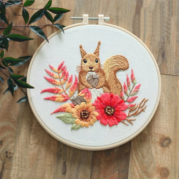 Dvkptbk Diy Embroidery Embroidery Stitch Kit Set for Beginners-Handmade Embroidery Diy Home Decor