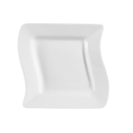 

Miami Square Plate 10 1/2 Sq. X 1 H Porcelain Bone White 3 packs