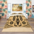 thumbnail image 2 of Designart 'Ethnic Decorative Mask' African Duvet Cover Set, 2 of 4