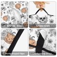 thumbnail image 6 of White Halloween Skull Pumpkin Spider Pattern Toddler Nap Mats for Kids Preschool,60"x20" Sleeping Mat Bag or Kids,Toddler Sleeping Bag,Toddler Nap Mat or Daycare, 6 of 6