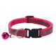 thumbnail image 2 of Collar reflectante para mascotas con correa nocturna ajustable de nailon negro para perros y gatos, con cierre de velcro, 2 of 4