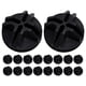 thumbnail image 2 of Storage Shelving Connectors For Easy Installation And Removal 30Pcs Square Shape Black Plastic For Home Wardrobes, 2 of 5