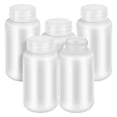 thumbnail image 2 of Shisuyan 5pcs Plastic Lab Chemical Reagent Bottles: Sample Storage Container - Refillable Dispenser - Wide Mouth Sealing Bottles with Caps 250ml, 2 of 8