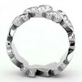thumbnail image 3 of Stainless Steel Heart Pave CZ Crystal Eternity Wide Band Wedding Love Ring Anillo Para Mujer, 3 of 4