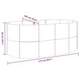 thumbnail image 4 of vidaXL Garden Raised Bed Powder-coated Steel 175x100x68 cm Grey, 4 of 4
