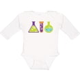 thumbnail image 3 of Inktastic Scientist Kids Chemistry Beakers Boys or Girls Long Sleeve Baby Bodysuit, 3 of 5