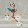 thumbnail image 2 of Authentic Hotel and Spa  Turkish Cotton Blue Bird Embroidered Light Grey 2-piece Towel Hand Set, 2 of 2