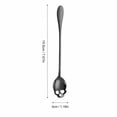 thumbnail image 2 of Skull Shaped Stirring Spoon Long Handle Mixing Spoons for Coffee Tea Juice Gothic Style Skeleton Design Hollowed Out Dessert Spoon for Halloween Party Themed Barware Gift Idea, Multicolor, 2 of 5