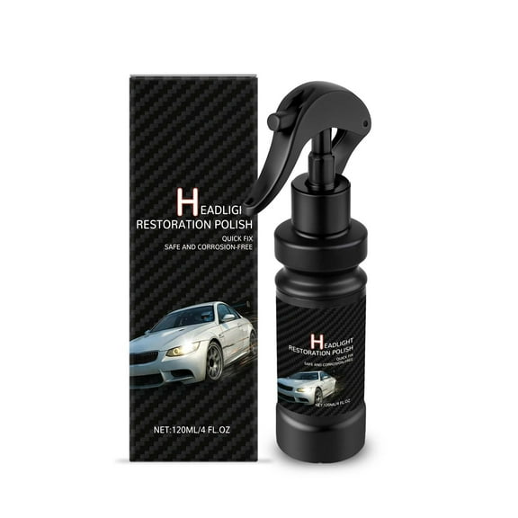 SNGMN Head Light Restoring Kit, 120ml Headlight Repair Spray - Enhances Light Transmittance, Hydrophobic Protection, Prevents Aging & Scratches