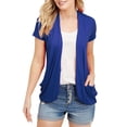 thumbnail image 1 of Sherrylily Women Short Sleeve Cardigans Summer Lightweight Sheer Open Front Drape Tops, 1 of 6