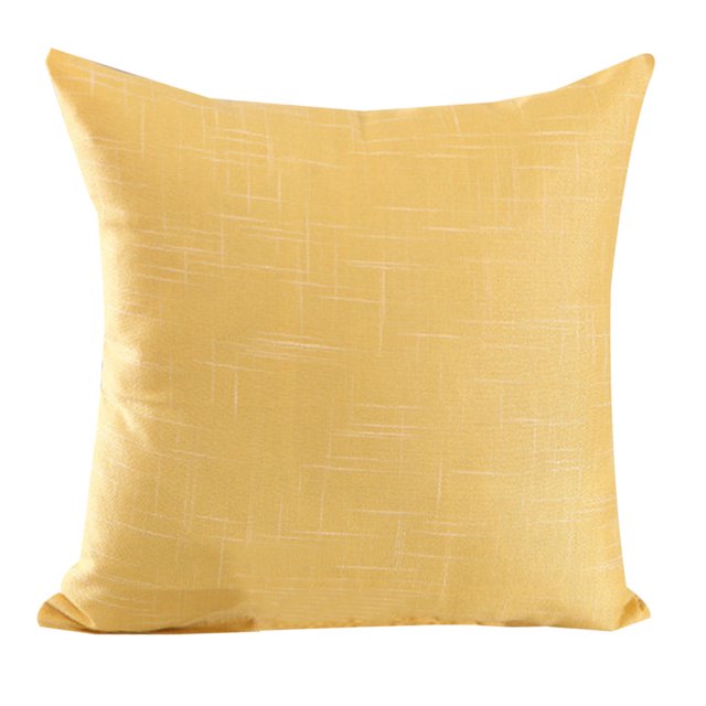 Lojalitet Funda de Almohada Decorativa de Color sólido, Funda de cojín, Funda de Almohada para sofá Cama, 45 * 45 cm, Amarillo