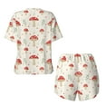 thumbnail image 2 of Sigee Mushroom for Sleepwear Casual Pjs with Pockets Women's Pajamas Sets Shorts 2 Piece Short Sleeve Lounge Sets Large, 2 of 9