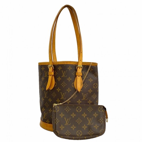 Pre-Owned Louis Vuitton Monogram Bucket PM Tote Bag M42238 Brown (Women's)