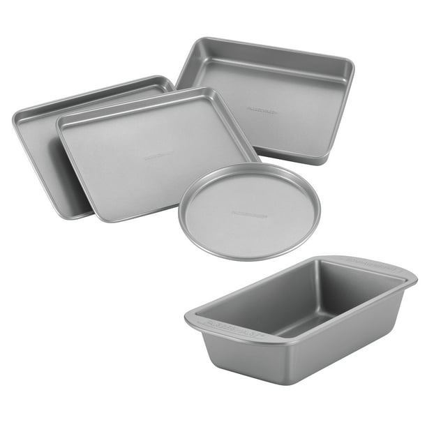 Farberware 5 Piece Nonstick Toaster Oven Bakeware Set, Gray Walmart
