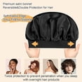 thumbnail image 5 of Silk Bonnet Wide-Band High-Elasticity Headscarf, Women Satin Bonnet Hair Wrap for Beauty , Shower , Hair Care Cap for Women, Satin Sleep Cap, 5 of 11
