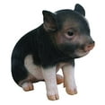 thumbnail image 1 of Hi-Line Gift Ltd Dark Brown Sitting Baby Pig, 6", 1 of 4