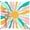 Pink Green Sunshine-6.6x7.2 FT (2~4 person), variant on Picnic Blanket Gray Geometric 6.6x7.2 FT (2~4 person) Outdoor Travel Camping Use