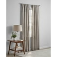 thumbnail image 4 of Mainstays Como Textured Light Filtering Indoor Curtain Panel Pair, Set of 2, 37” W x 84”L, Brown, 4 of 9