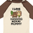thumbnail image 4 of Inktastic I Love Hanging out with My Mommy with Sloth Boys or Girls Long Sleeve Baby Bodysuit, 4 of 5