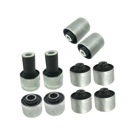 Front Upper and Lower Control Arm Bushing 10 Piece Kit - Compatible with 2007 - 2012 LS460 2008 2009 2010 2011