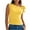 Yellow, variant on Timegard Tank Top for Women Knot Strap Sleeveless Slim Comfy Cropped Going out Tops Summer Fashion