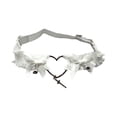 thumbnail image 1 of Liga con forma de corazón, cómoda y moderna, accesorio de disfraz, liga elástica para el muslo para fiestas. Blanco, 1 of 8