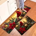 thumbnail image 3 of YIMEIS Merry Christmas Fall Kitchen Rugs, Xmas Holiday Christmas Tree Kitchen Mat Decor Home Decorations, Green Christmas Mats for Kitchen Floor - 16''*24'' in, 3 of 10